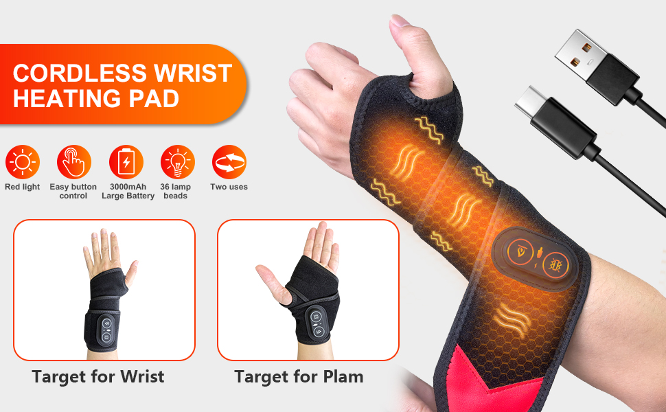 Cordless Wrist Heating Pad