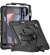 iPad Pro 12.9 inch Case for 6th/5th/4th Generation, 2022/2021/2020 with Screen Protector Pencil H...