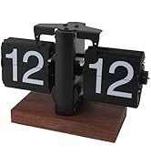 Retro Flip Down Clock, Vintage Flip Desk Clock, 24 Hours Digital Flip Down Clock Battery Powered ...