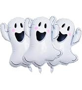 HADCKJA Ghost Balloons White Ghost Halloween Balloons Ghost Foil Balloons for Ghost-Themed Party ...