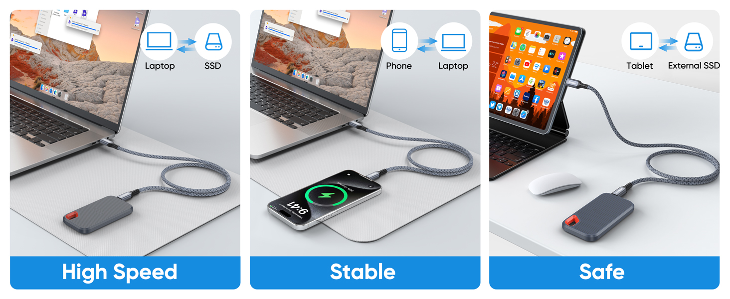 usbc to usbc data cable