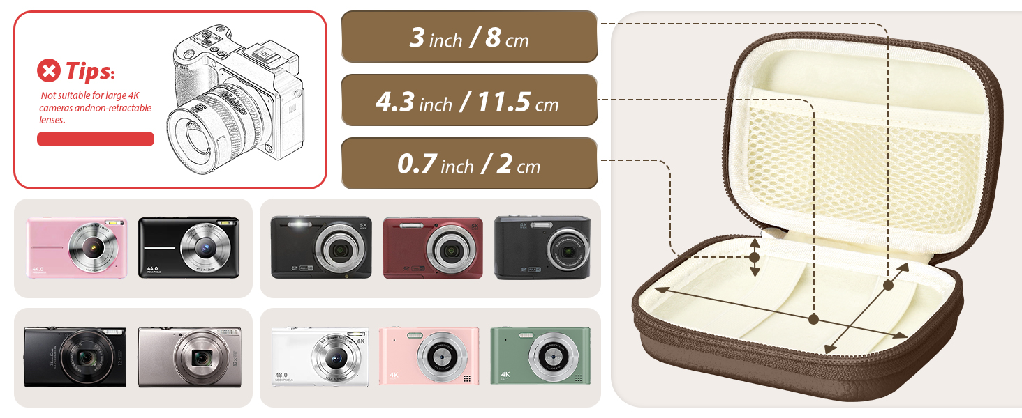 digital camera case kodak pixpro fz45 fz55 hard cases small camkory cute compact estuche para cámara