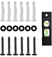 MOUNTUP Lag Bolt Kit for TV Wall Mount Comes with M8×65mm Lag Bolt & Washer for Wood Stud, Plasti...