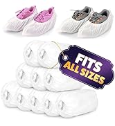 100Pcs Shoe Protector Disposable Shoe Covers for Indoors - Non Slip Shoe Covers Shoe Booties Prot...