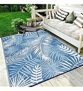 HiiARug Outdoor Rug 5x7Ft Outdoor Plastic Straw Rug Waterproof Outdoor Rugs for Patios Clearance ...