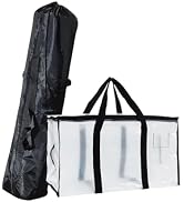 Adventure & Organization Power Pack: Large Black Camp Chair Bag + Transparent Pack & Store Bag