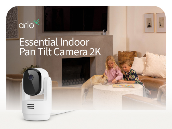 Arlo Essential Indoor Pan Tilt Camera 2K - 6 Months