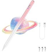Stylus Pen for Android Tablet, Pom Tip Tablet Pencil for iOS/Android,Rechargeable Active Stylus P...