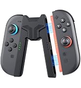 GEEKERA Charging Grip for Nintendo Switch 2, V-Shaped Gamepad Controller, 2-in-1 JoyCon Switch 2 ...