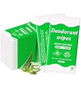 Travel Deodorant Body Shower Wipes Deodorizing Bathing Wipes, Disposable No Rinse Adults Women Me...