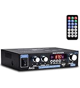 Daakro AK35 Home Audio Amplifier Receiver, 200W Home Dual Channel Bluetooth 5.0 Sound Speaker AMP...