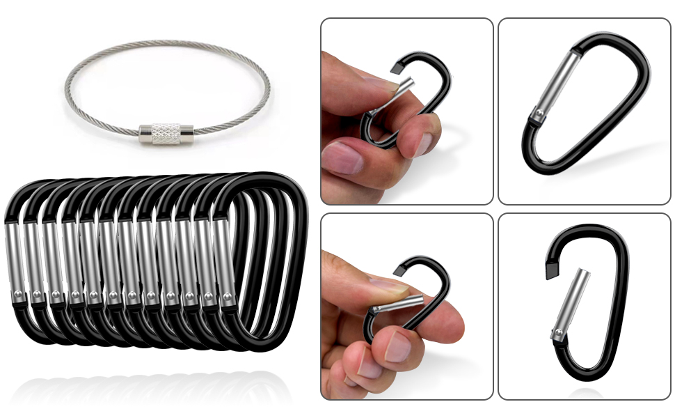 Aluminum Carabiner Clips