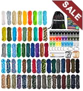 WEREWOLVES Paracord 550 Combo Crafting Kits with Instruction- 60 Colors 10ft Multifunction Paraco...