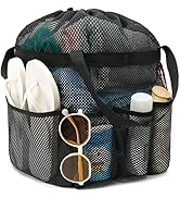 Fammart Mesh Shower Caddy Portable with Drawstring, Dorm Room Essentials for College Girls Guys, ...