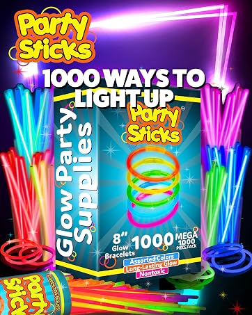 glow stick bracelets and necklaces