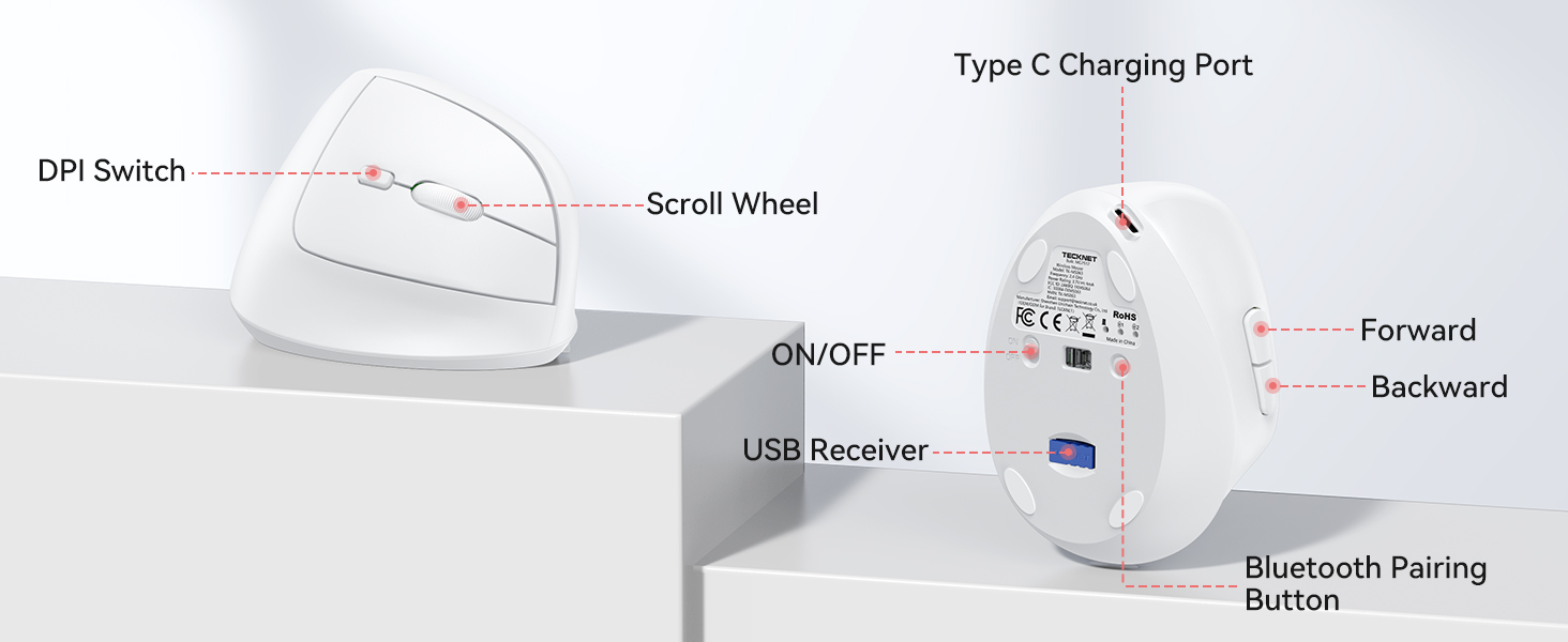 ergonomic wireless mouse