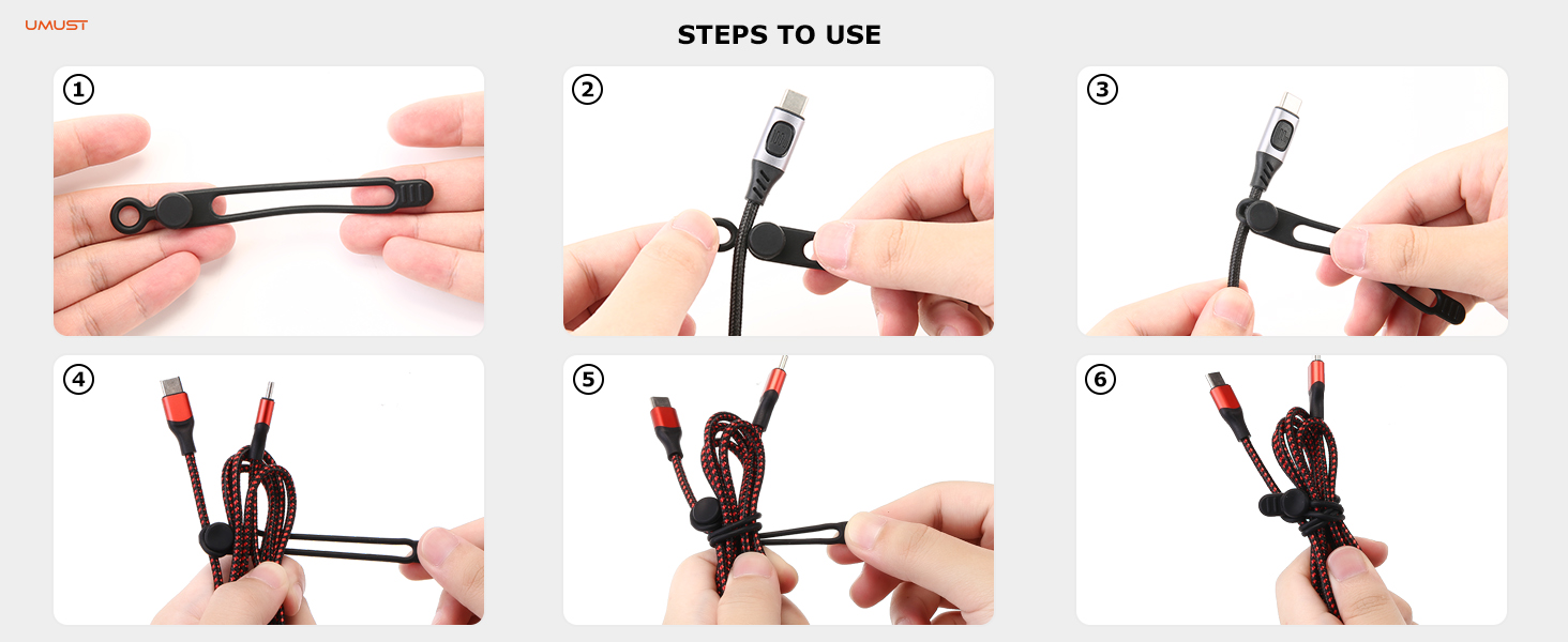 Charger Cable Strap Tie computer Cable ties cord ties Cable holder clips cord holder cord keepers