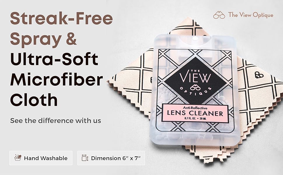 Lens cleaner spray kit