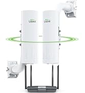 UeeVii WiFi 6 Wireless Bridge CPE868, 5KM Dual Gigabit Point to Point Kit | IP65 Waterproof Dual ...