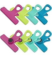 TACGEA Chip Clips, Magnetic Bag Clips with Air Tight Seal for Food Storage, 8-Piece