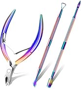 Cuticle Trimmer with Cuticle Pusher, Cuticle Remover Cuticle Scissors Manicure Tools, Professiona...