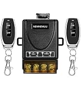 NEWNEWLIU AC110V Wireless Light Switch and Receiver kit,AC110V/120V/240V/30A Relay RF Remote Cont...