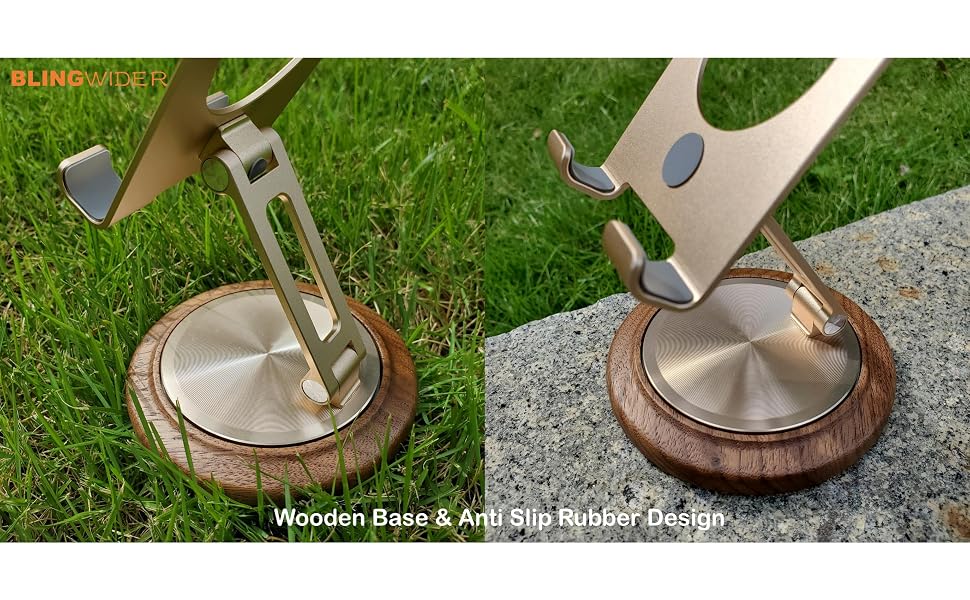golden cell phone stand