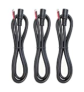 16AWG DC5525 Power Cable, 5.5mm x 2.5mm Female Barrel Plug Connector,3.3ft DC Power Cord for CCTV...
