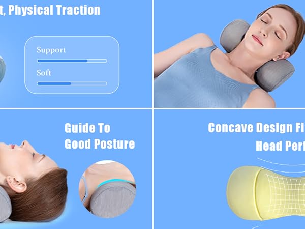 Cervical Memory Foam Pillow for Tension Muscle Relief