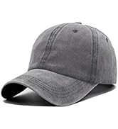 Unisex Vintage Washed Distressed Baseball-Cap Twill Adjustable Dad-Hat…