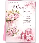 MOROLURU Birthday Card for Mom, Birthday Card for Mom, Happy Birthday Mum Card, Birthday Gifts fo...