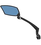 BriskMore 2022 New Handlebar Bike Mirror, Anti-Glare Blue Convex Glass Lens for Flat Handlebars, ...