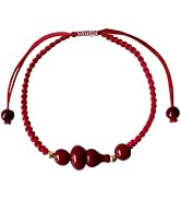 yautja Feng Shui Lucky Red String Bracelets Chinese Traditional Handmade Braided Adjustable Red R...