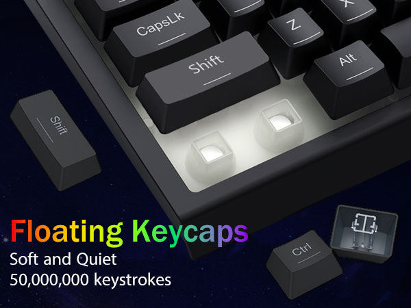 Floating keys