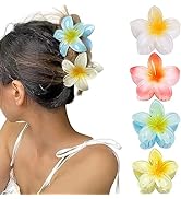 GQLV Flower Hair Claw Clips-4PCS Large Claw Clips for Thick Hair,Strong Hold Nonslip Hair Clips f...