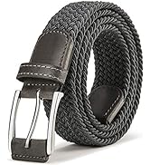 BULLIANT Stretch Belt Men,Mens Gift Woven Braided Web Belt 1 3/8 for Golf Casual Pants Shirts Jeans