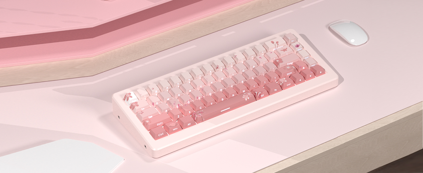 gradient pink keycaps set