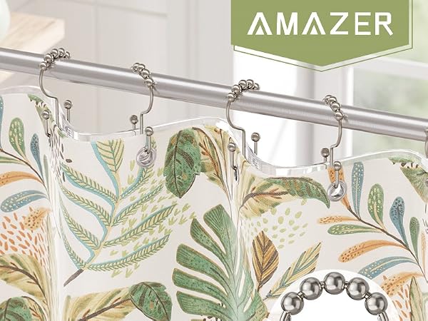Amazer Double Shower Curtain Hooks