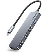 MEANHIGH USB C Hub 4-Port Type C Adapter for Laptop USB 3.0, USB 2.0 Multiple USB C to USB Splitt...