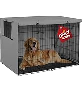 Explore Land 42 inches Dog Crate Cover - Heavy Duty Polyester Pet Kennel Cover Universal Fit for ...