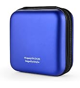 alavisxf xx CD Case, 48 Capacity Protective Zipper Disc Wallet for Car | EVA Shock-resistant, Lig...