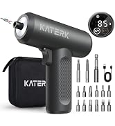 Electric Screwdriver Set - 4V Cordless Screwdriver Rechargeable 2500mAh - 5 Torque Settings Power...