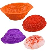 HUAKENER 2 Pack Brain Cake Mold, Breakable Brain Chocolate Mold, 2 Different Sizes Silicone Brain...
