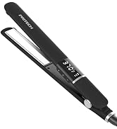 PRITECH Flat Iron Hair Straightener, Titanium Flat Iron with Adjustable Temp(290°F-450°F), 1 inch...