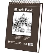 Fuxi Sketchbook 8.5x11, 100 Sheets Hard Cover Sketch Book 8.5" x 11", 68 lb/100gsm Drawing Pad Pa...