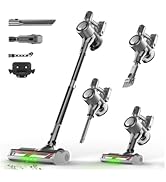 Shieal Cordless Stick Vacuum Cleaner - Rechargeable,40Kpa Powerful Suction Vacuum for Home,45Mins...
