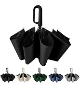 Mustarpicking Travel Folding Golf Umbrella 10 Ribs Automatic Open/Close,Lightweight Portable Back...