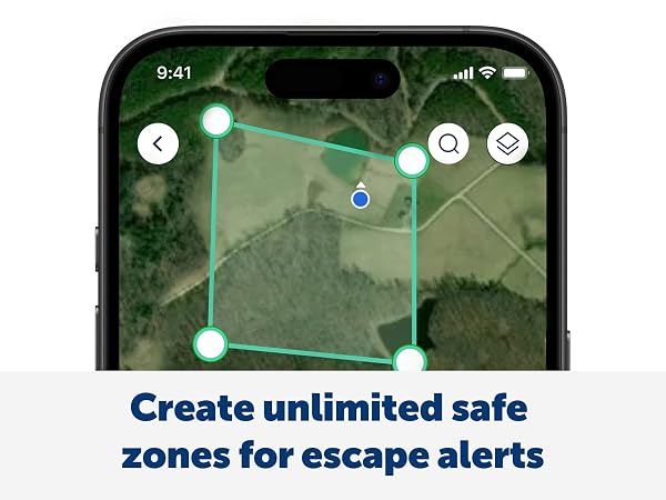 Create unlimited safe zones for escape alerts