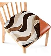 NYZE Stretch Dining Chair Seat Covers Set of 4, Removable Washable Chair Seat Protector, Soft Ela...