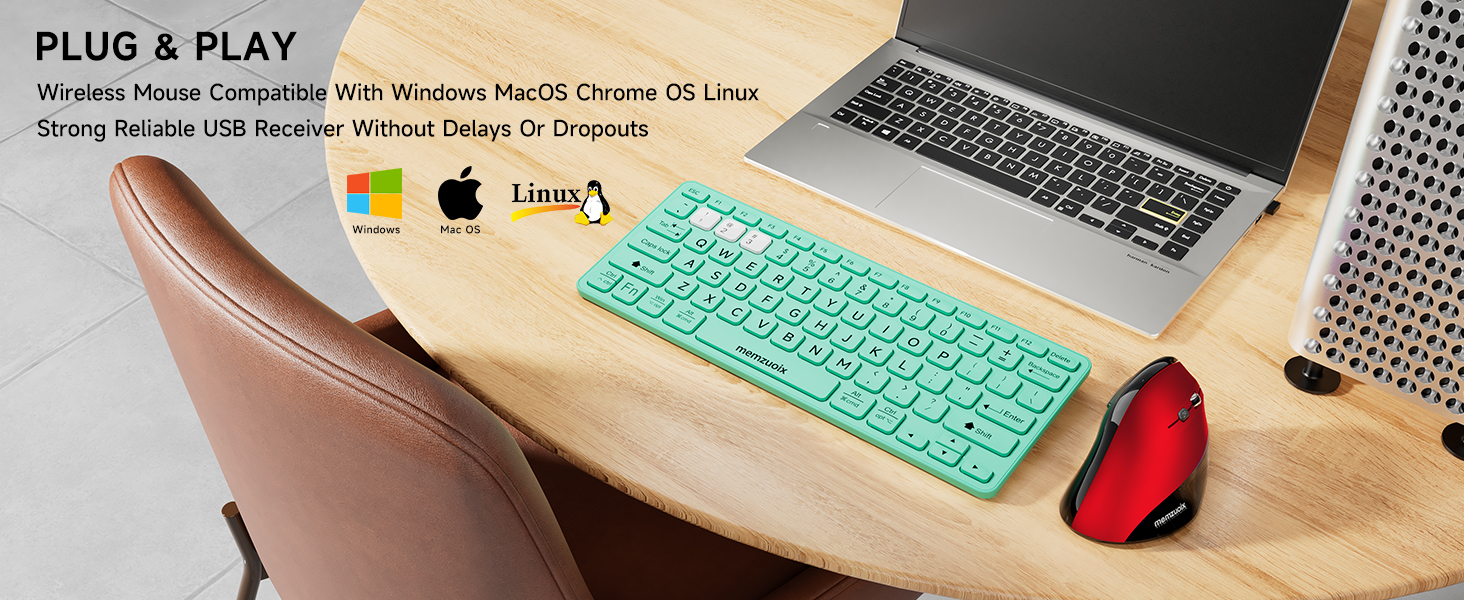 Ergonomic Mouse Wireless,2.4G Optical Cordless Mice,Vertical Computer Wireless Mouse for Laptop